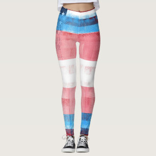 Amerikanisches Transport-Stolz-Flagge   Holz u. Leggings