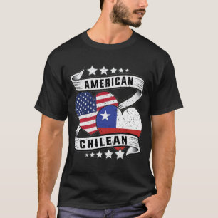 Amerikanisches und chilenisches Shirt Halb-Amerika