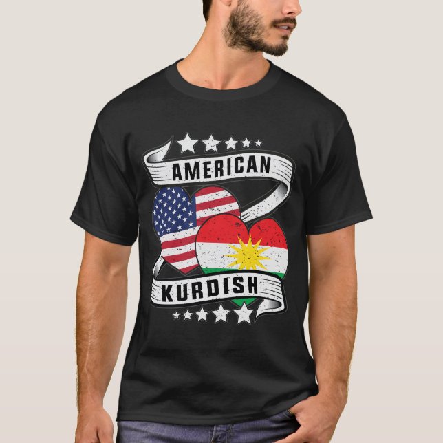 amerikanisches und kurdisches Shirt (Vorderseite)