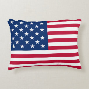 Amerikanisches USA-Flagge-Stolz-Design Dekokissen
