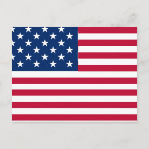 Amerikanisches USA-Flagge-Stolz-Design Feiertagspostkarte