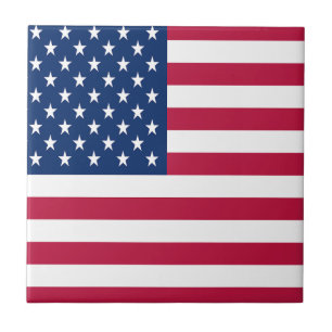 Amerikanisches USA-Flagge-Stolz-Design Fliese
