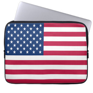 Amerikanisches USA-Flagge-Stolz-Design Laptopschutzhülle