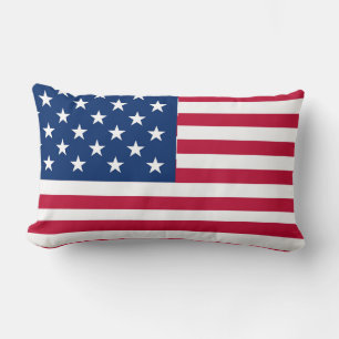 Amerikanisches USA-Flagge-Stolz-Design Lendenkissen