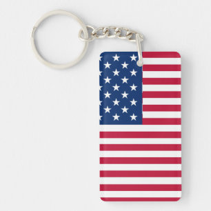 Amerikanisches USA-Flagge-Stolz-Design Schlüsselanhänger