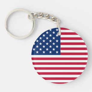 Amerikanisches USA-Flagge-Stolz-Design Schlüsselanhänger