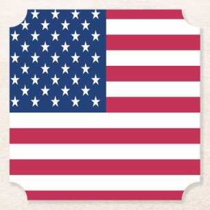 Amerikanisches USA-Flagge-Stolz-Design Untersetzer