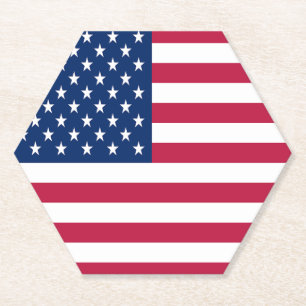 Amerikanisches USA-Flagge-Stolz-Design Untersetzer