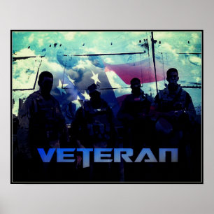 Amerikanisches Veteranenplakat Poster