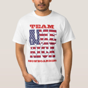 Amerikanisches Wintersportteam T-Shirt