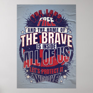 Amerikanisches Zitat Poster