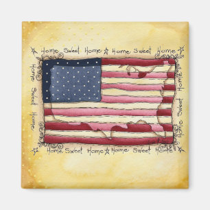 amerikanisches Zuhausebonbon-Zuhause Magnet