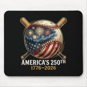 Amerikas 250. Baseball-Amerikanische Flagge patrio Mousepad