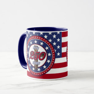 Amerikas 250. Geburtstag 1776-2026 Rugged Cross Fl Tasse