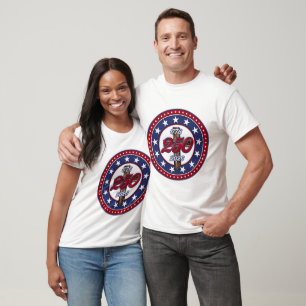 Amerikas 250. Geburtstag 1776-2026 Rugged Cross T-Shirt