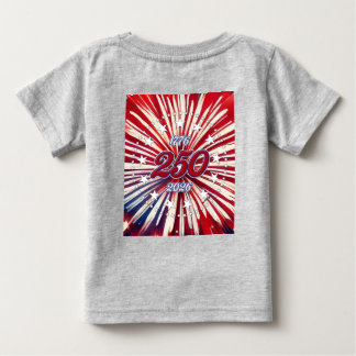 Amerikas 250. Geburtstag 1776-2026 RWB Feuerwerk Baby T-shirt
