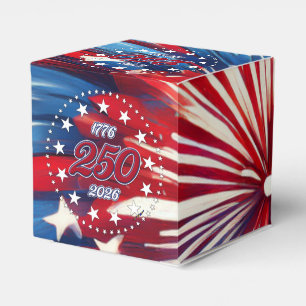 Amerikas 250. Geburtstag 1776-2026 RWB Feuerwerk Geschenkschachtel