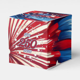 Amerikas 250. Geburtstag 1776-2026 RWB Feuerwerk Geschenkschachtel