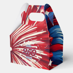 Amerikas 250. Geburtstag 1776-2026 RWB Feuerwerk Geschenkschachtel