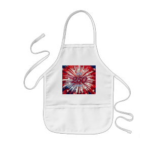 Amerikas 250. Geburtstag 1776-2026 RWB Feuerwerk Kinderschürze