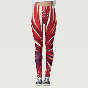 Amerikas 250. Geburtstag 1776-2026 RWB Feuerwerk Leggings