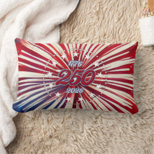 Amerikas 250. Geburtstag 1776-2026 RWB Feuerwerk Lendenkissen