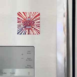 Amerikas 250. Geburtstag 1776-2026 RWB Feuerwerk Magnet