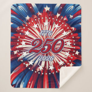 Amerikas 250. Geburtstag 1776-2026 RWB Feuerwerk Sherpadecke
