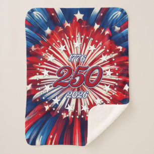 Amerikas 250. Geburtstag 1776-2026 RWB Feuerwerk Sherpadecke