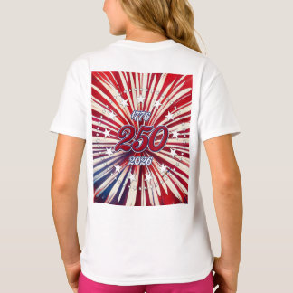 Amerikas 250. Geburtstag 1776-2026 RWB Feuerwerk  T-Shirt