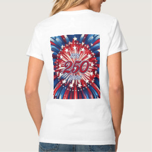 Amerikas 250. Geburtstag 1776-2026 RWB Feuerwerk T T-Shirt