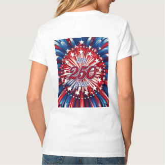 Amerikas 250. Geburtstag 1776-2026 RWB Feuerwerk T T-Shirt