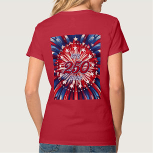 Amerikas 250. Geburtstag 1776-2026 RWB Feuerwerk T T-Shirt