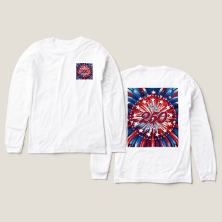 Amerikas 250. Geburtstag 1776-2026 RWB Feuerwerk Tri-Blend Shirt