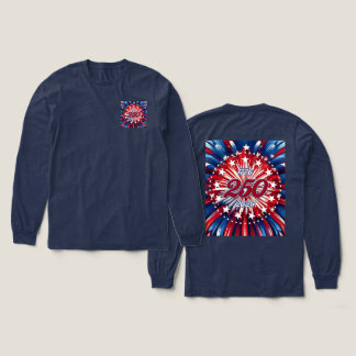Amerikas 250. Geburtstag 1776-2026 RWB Feuerwerk Tri-Blend Shirt