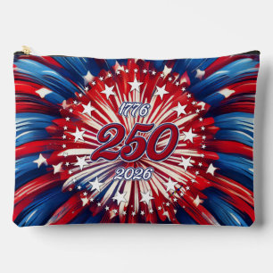Amerikas 250. Geburtstag 1776-2026 RWB Feuerwerk Zubehörtasche