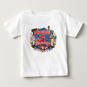 Amerikas 250. Geburtstag 4. Juli-Feier Baby T-shirt