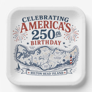 Amerikas 250. Geburtstag auf Hilton Head gefeiert Pappteller