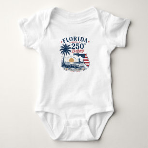 Amerikas 250. Geburtstag Florida Thema Tropisch Baby Strampler