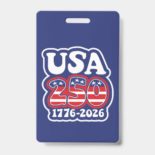 Amerikas 250. Geburtstag - Groovy USA 250 Ausweis