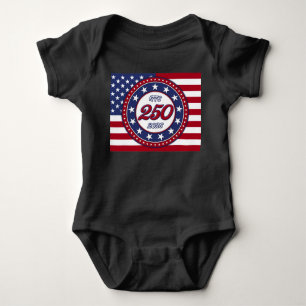 Amerikas 250. Geburtstag mit der USA-Flagge Baby Strampler
