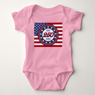 Amerikas 250. Geburtstag mit der USA-Flagge Baby Strampler