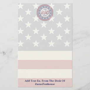 Amerikas 250. Geburtstag mit der USA-Flagge Briefpapier