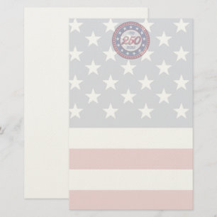 Amerikas 250. Geburtstag mit der USA-Flagge Briefpapier