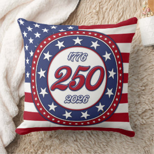 Amerikas 250. Geburtstag mit der USA-Flagge Kissen