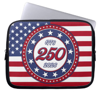 Amerikas 250. Geburtstag mit der USA-Flagge Laptopschutzhülle