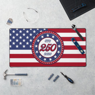 Amerikas 250. Geburtstag mit der USA-Flagge Schreibtischunterlage