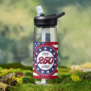 Amerikas 250. Geburtstag mit der USA-Flagge Trinkflasche