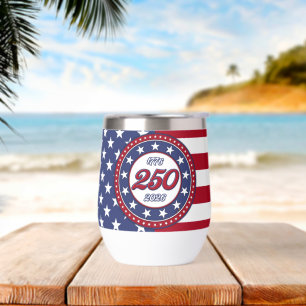 Amerikas 250. Geburtstag mit USA-Flagge