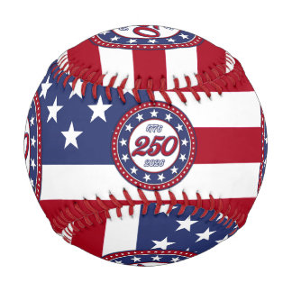 Amerikas 250. Geburtstag mit USA-Flagge Baseball